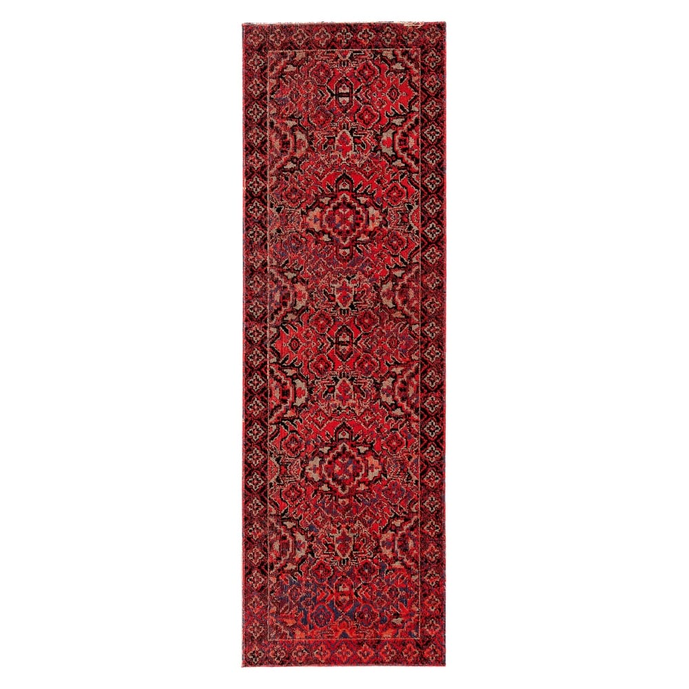 The Curated Nomad Brant Indoor/ Outdoor Medallion Red Area Rug