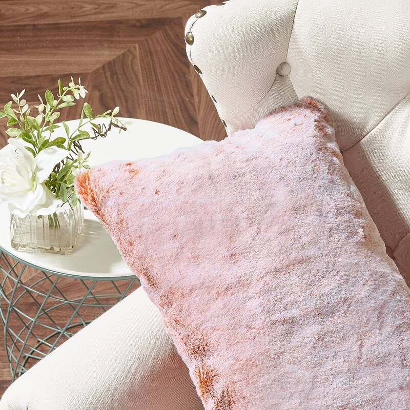 Serenta Heavy Fauxfur Pillow Shell 2 PC Set, NO INSERT