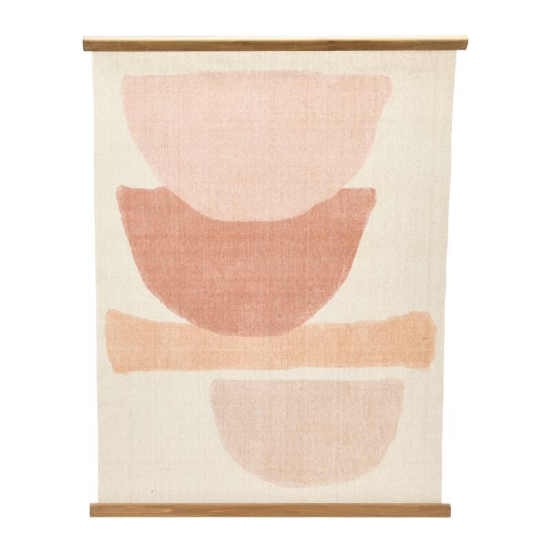 Boho Wood Scroll Wall Decor - 30.0"L x 0.8"W x 40.0"H