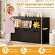 preview thumbnail 24 of 30, 3-Drawer Storage Cabinet with Slide-Out Drawers and Wheels for Multi-Functional Home Organizer - 40" x 13" x 24.5" (L x W x H)