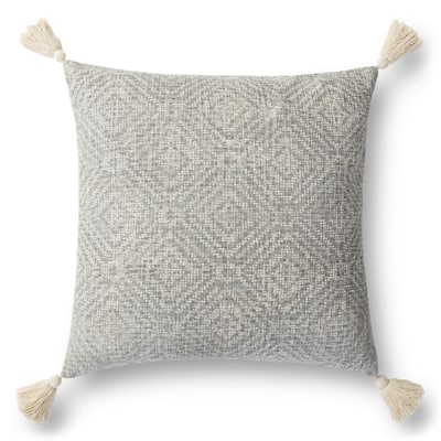 Alexander Home Distressed Tribal Diamond Tassel Pillow