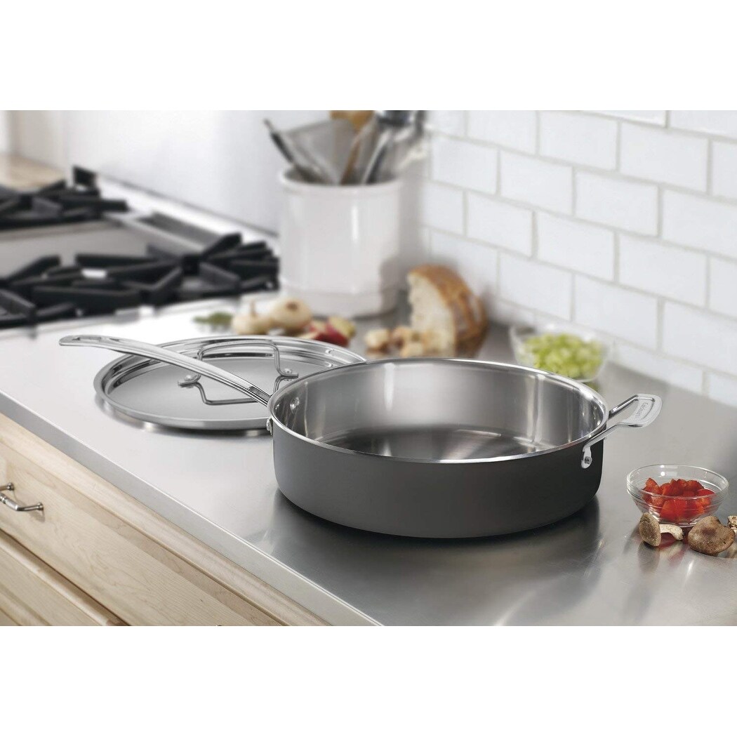Cuisinart 5.5-qt Saute Pan with Helper Handle and Cover 