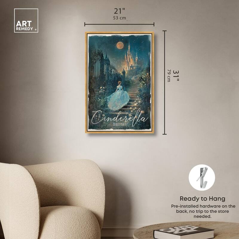 Classic Cinderella Canvas by Art Remedy