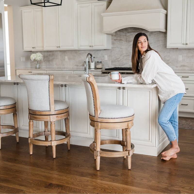 Maven Lane 26" Pullman Swivel Counter Height Kitchen Stool