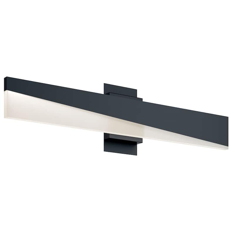 AFX Slant LED Vanity Light - Black - 36"