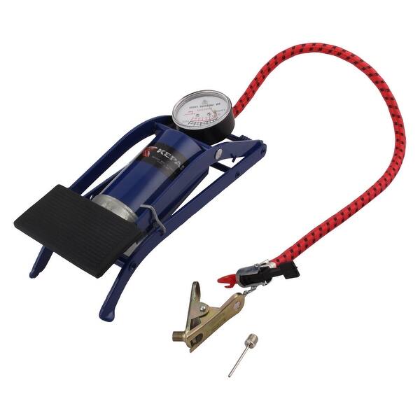 Shop Bike Basketball Metal Air Pressure Gauge Foot Operated Tire