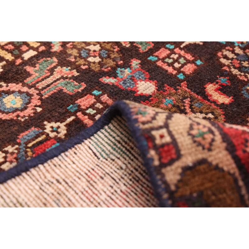 ECARPETGALLERY Hand-knotted Andelz Dark Navy, Red Wool Rug - 2'11 x 15'2