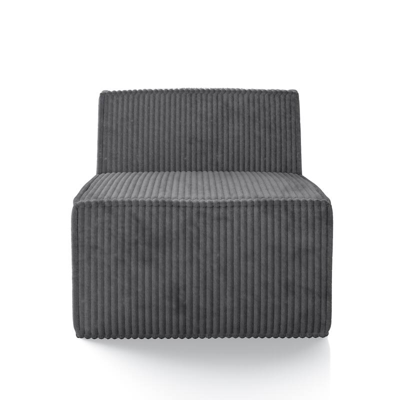 Furniture of America Navir Modern Chenille Foam Modular Sofa Chair