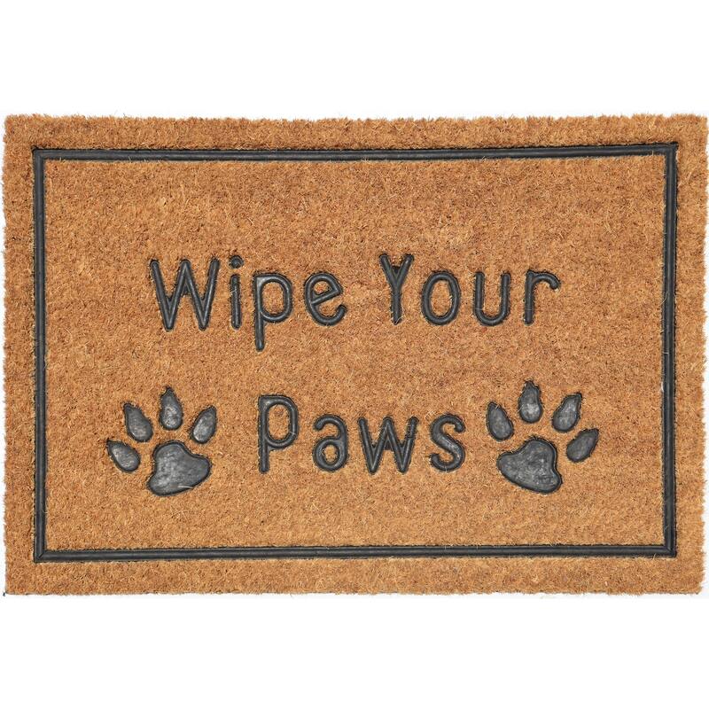 Wipe Your Paws Outdoor Coir Non Skid Doormat