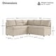 preview thumbnail 49 of 58, Spruce & Spring Modern 74" L-Shaped Dining Bench with Storage, Corner Breakfast Nook Banquette Bench