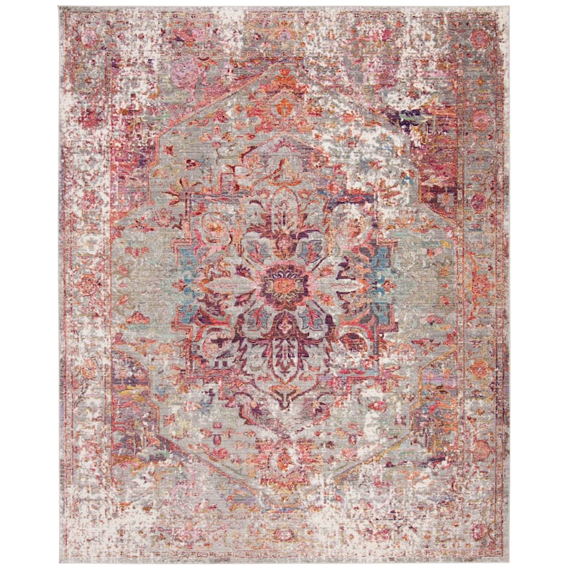 SAFAVIEH Valencia Mysti Vintage Boho Oriental Polyester Rug