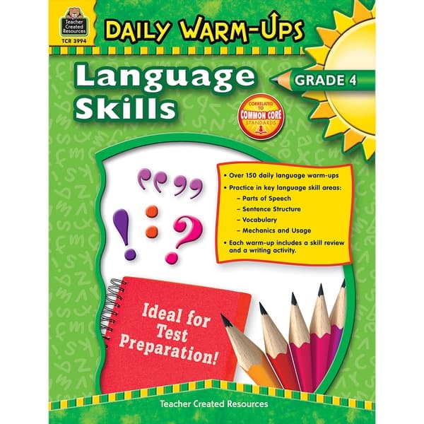 Daily Warm Ups Language Skills Gr 4 - Bed Bath & Beyond - 22144705
