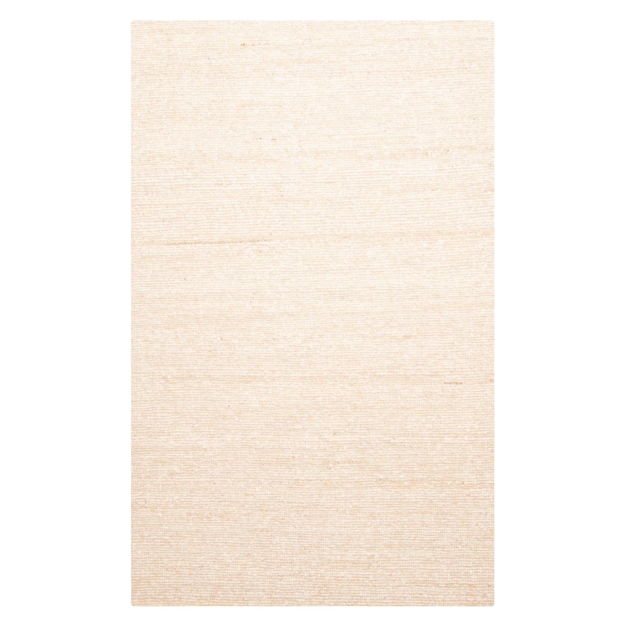 ECARPETGALLERY Braid weave Sienna Beige Wool Rug - 5'2 x 8'2