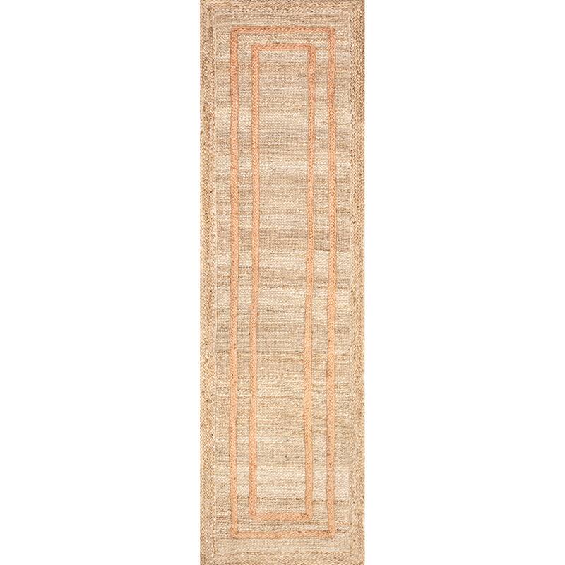 Elemore Geometric Jute Area Rug