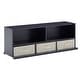 preview thumbnail 51 of 184, Riley Modular Stacking Storage Bins by iNSPIRE Q Junior 1 Box with 3 Drawers - Charcoal Black