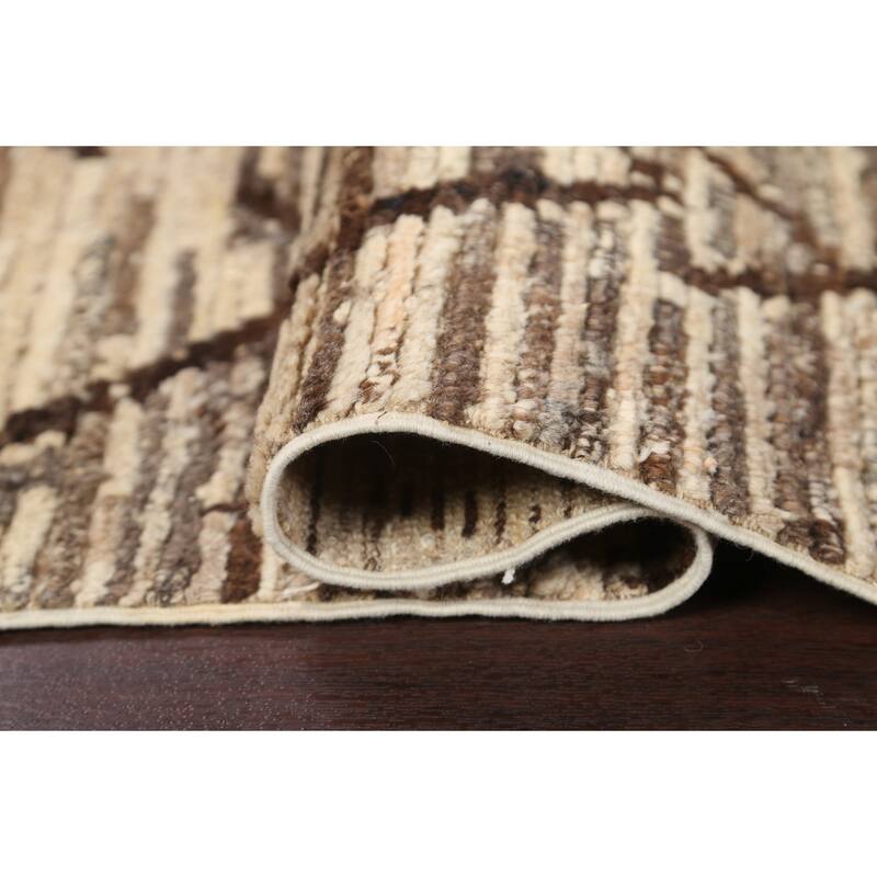 Contemporary Gabbeh Kashkoli Area Rug Handmade Oriental Wool Carpet - 3'2" x 4'10"