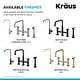 preview thumbnail 91 of 165, Kraus Urbix Industrial Solid Brass Kitchen Faucet