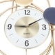 preview thumbnail 5 of 9, Big Metal Wall Clock Battery Operated 3D Silent Modern Art Clock - 28x20x2.36in