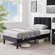 preview thumbnail 10 of 70, Kids Bed Frame, Height Adjustable Upholstered Bed, Twin Size Bed Set of 2