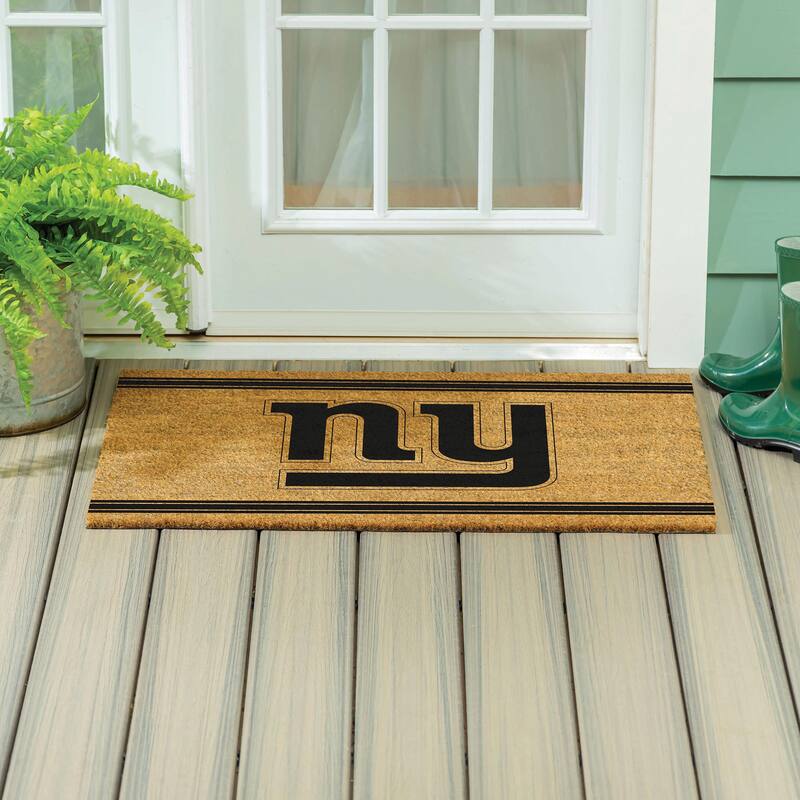 New York Giants Monochrome Indoor/Outdoor Coir Door Mat - 36" x 24"