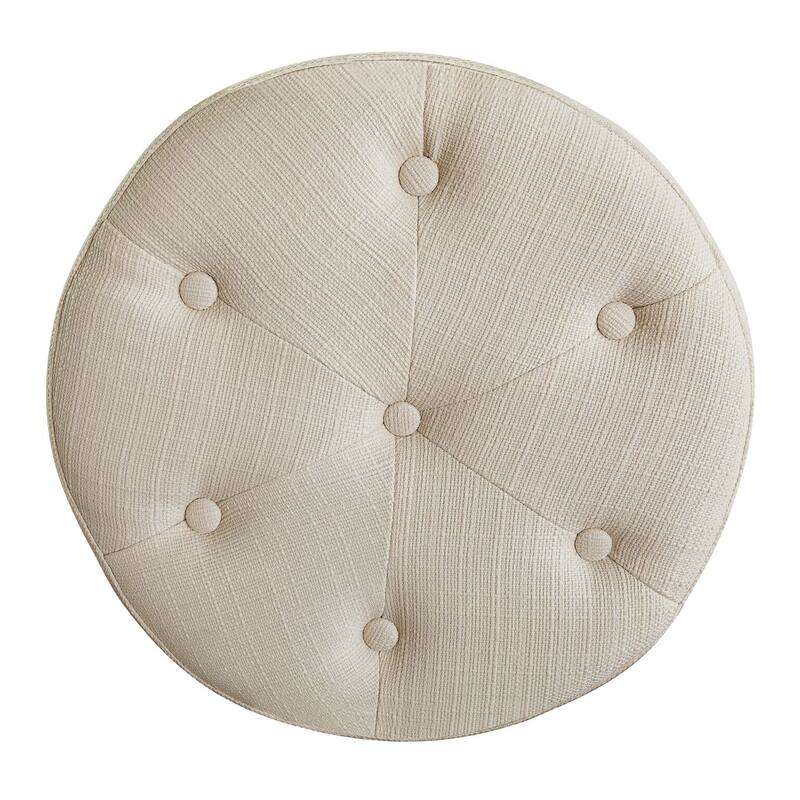 Elle Decor Penelope Round Tuft Stool