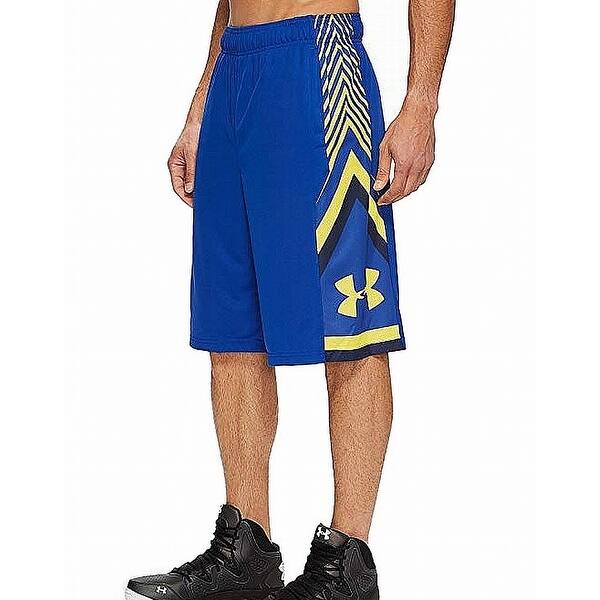 Shop Under Armour Blue Mens Size 2xl Drawstring Basketball Shorts