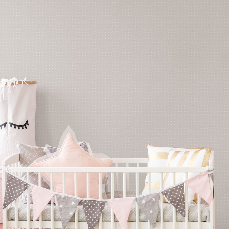 Galerie Wallcoverings Just 4 Kids 2 Tiny Dots Non-woven Matte Wallpaper Roll
