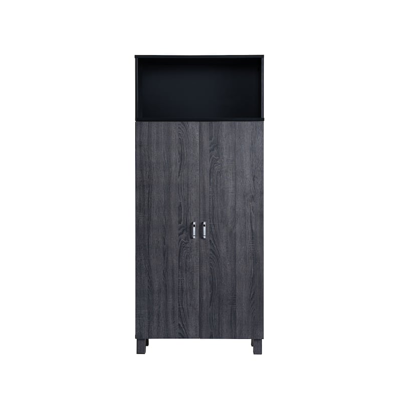 Jessica Contemporary Wood Double-Door Armoire by Furniture of America