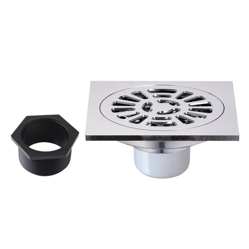 Kingston Brass BSF4267 Watercourse 3-15/16" Square Shower Drain - Polished Chrome