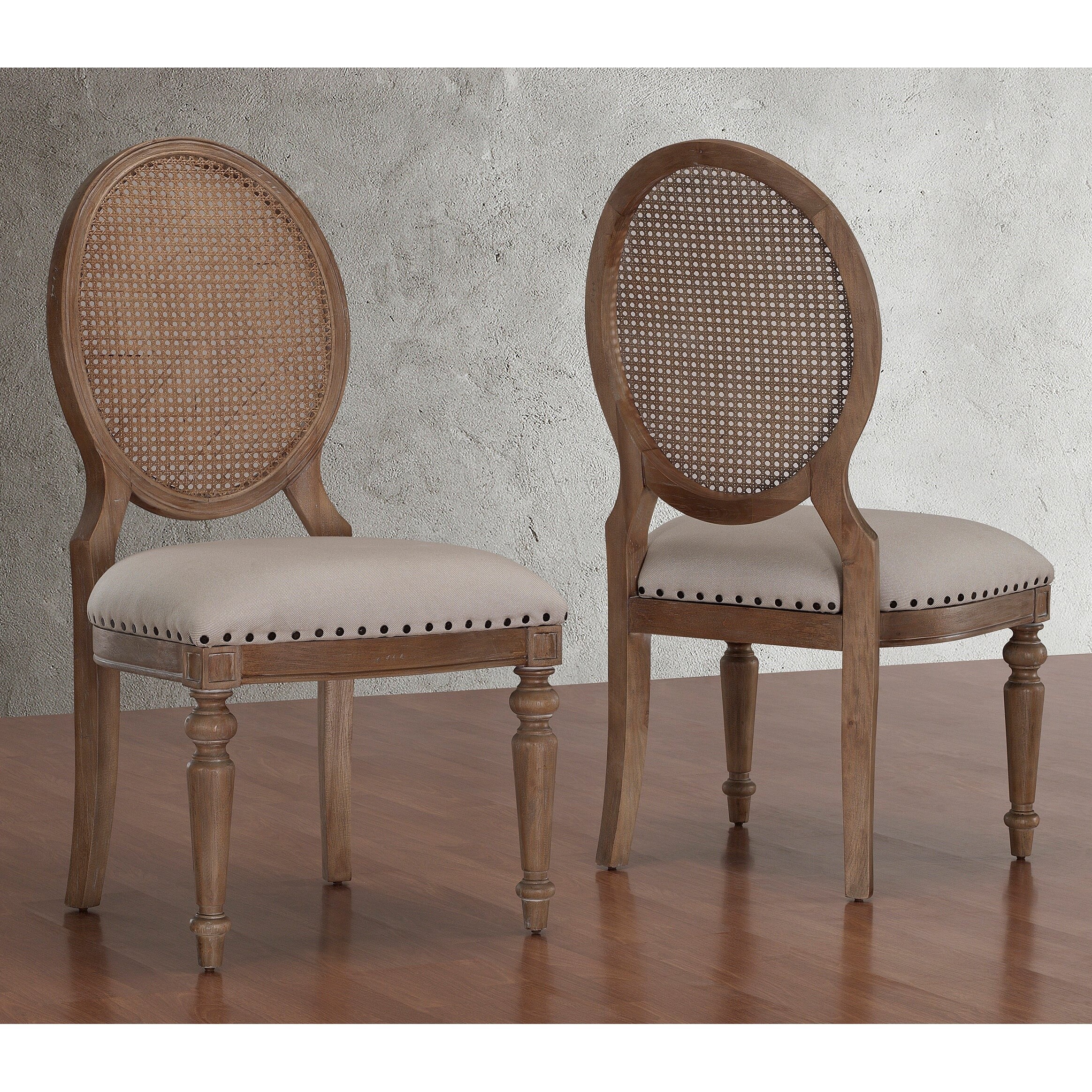 cane back dining chairs