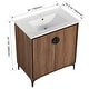 preview thumbnail 14 of 36, BNK 24/30 inch Freestanding Single Sink Bathroom Vanity with Soft Close Door and 1 Adjustable Shelf