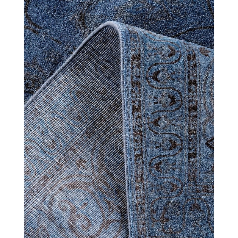 Fine Vibrance, One-of-a-Kind Hand-Knotted Area Rug - Gray, 6' 2" x 8' 10" - 6' 2" x 8' 10"