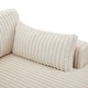 preview thumbnail 92 of 150, 42" W Plush Corduroy Upholstered Chaise Lounge Sleeper for Living