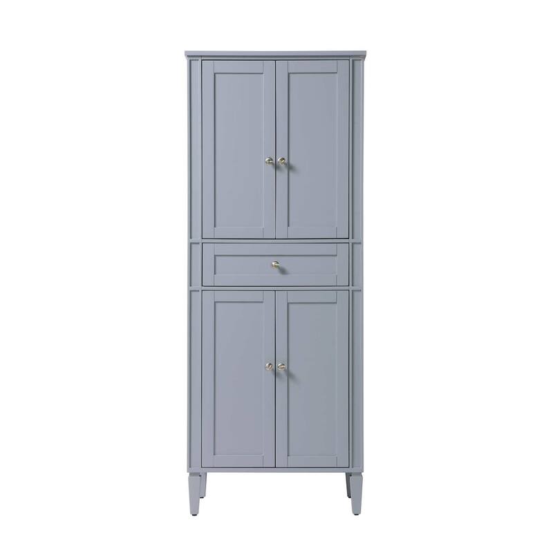 Eclipse Bath Storage Cabinet (16-28 In.) - Grey - 28"