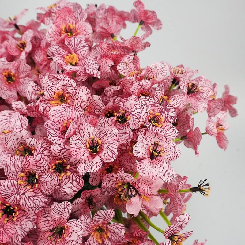 72 Bundles Artificial Flowers for Outdoors UV Resistant Fake Silk Flowers No Fade Greenery Shrubs Plants