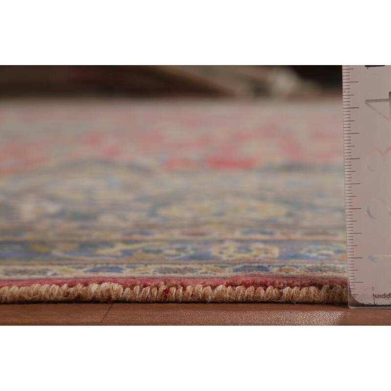 Traditional Pink Tabriz Persian Area Rug Handmade Wool Carpet - 9'6"x 12'6"