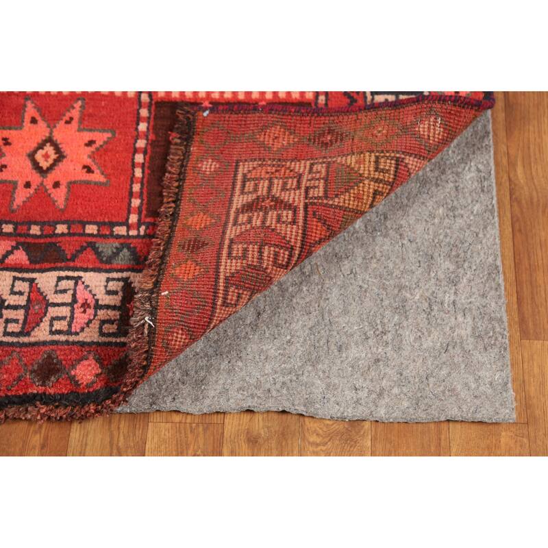 Hand Knotted Oriental 100% Wool Carpet Traditional All-Over Red Shiraz Area Rug - 9' 3'' X 5' 3''