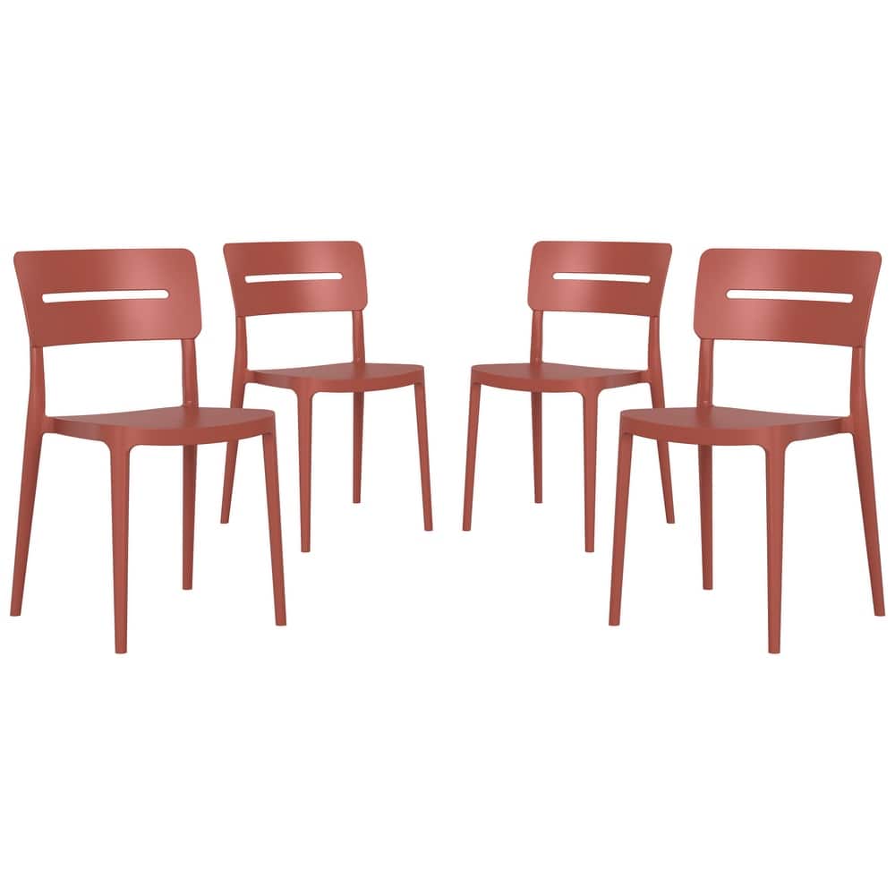 Frond and Form Outdoor Stacking Dining Side Chair (Set of 4)