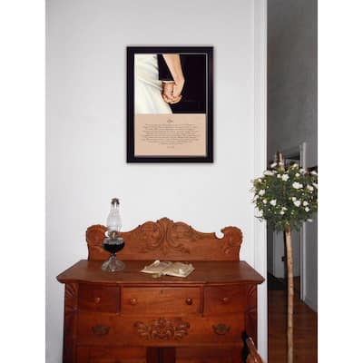TrendyDecor4U Contemporary "I Do" Framed Print Wall Art by Bonnie Mohr