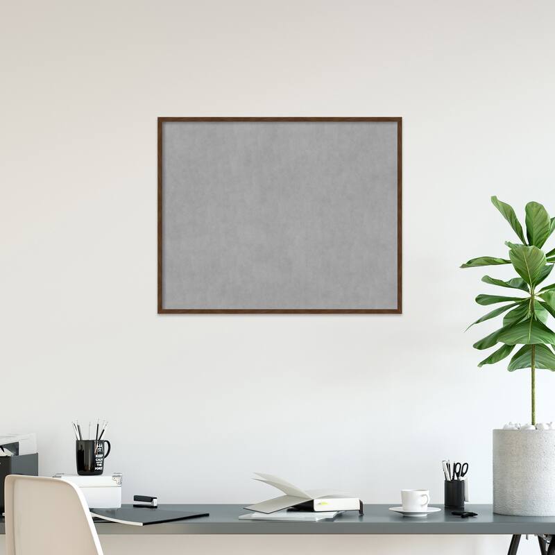 Amanti Art Carlisle Brown Narrow Framed Magnetic Board