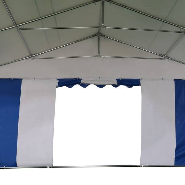 Shop Costway 20 X20 Wedding Tent Shelter Heavy Duty Outdoor Party Canopy Carport Blue Overstock 16565497