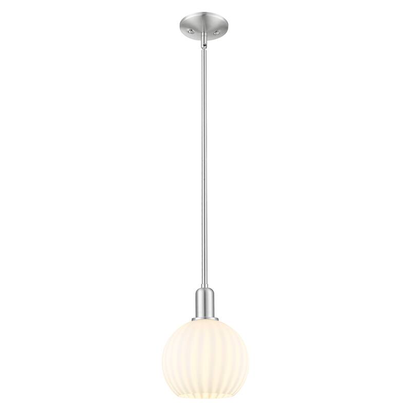 Innovations Lighting Endless Possibilities Arcadia - White Venetian - 1 Light 8" Stem Hung Mini Pendant