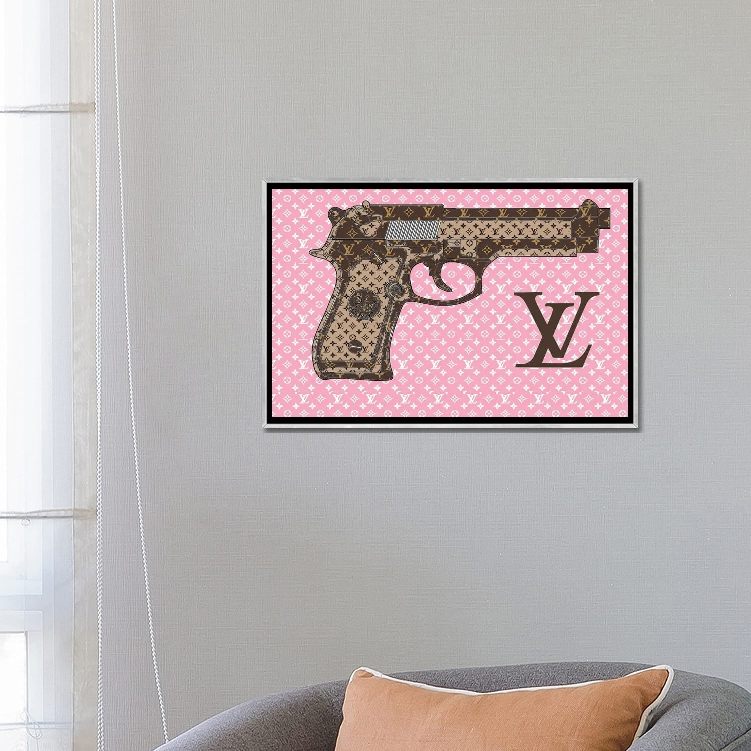 Julie Schreiber Canvas Wall Decor Prints - Louis Vuitton Revolver ( Fashion > Fashion Brands > Louis Vuitton art) - 26x40 in