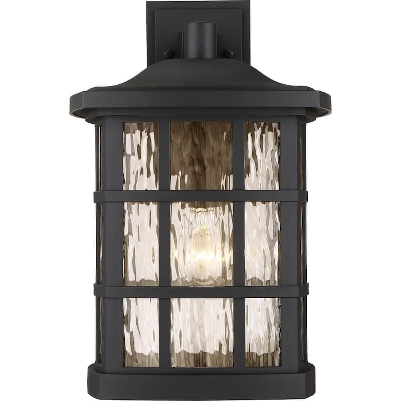 Quoizel Stonington 11" Outdoor Wall Light - Mystic Black