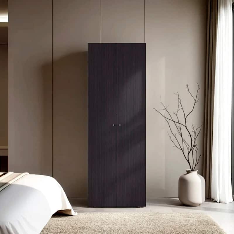 Rossetta Modern 2-Door Rectangular Shape Simple Wardrobe Cabinet