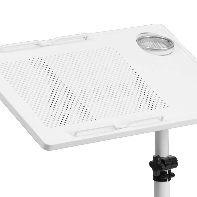 Adjustable Height Steel Mobile Computer Desk
