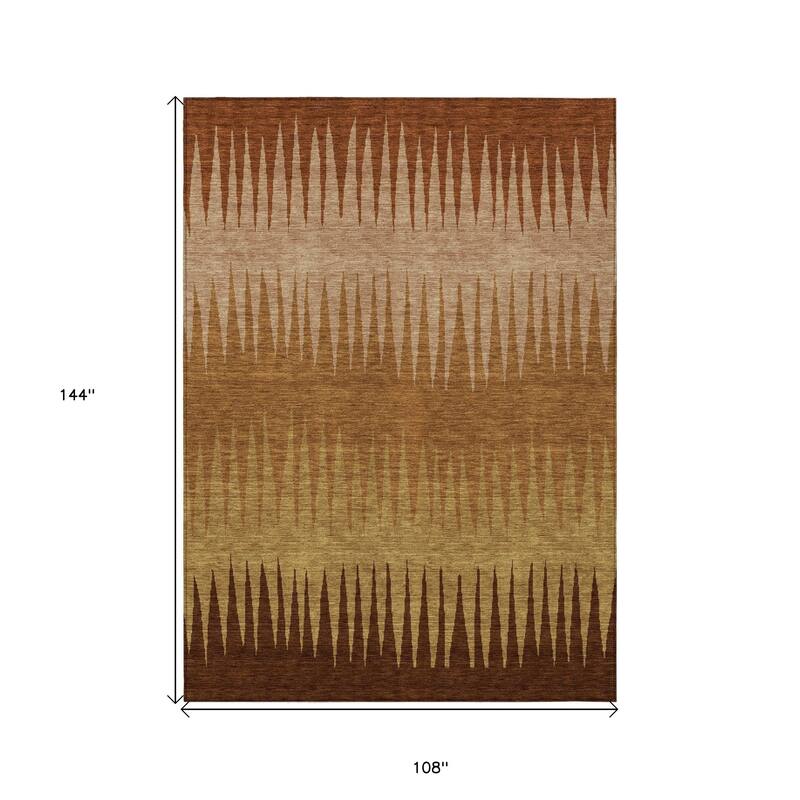 HomeRoots Striped Transitional Rectangle Outdoor Rug