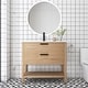 preview thumbnail 20 of 49, Plywood Freestanding Bathroom Vanity Set with Integrated Sink