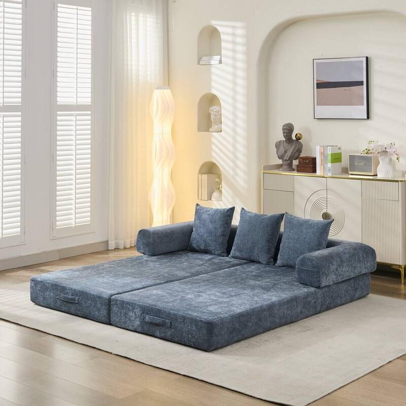 Comfy Convertiblewith Armrest Folding Mattress Couch