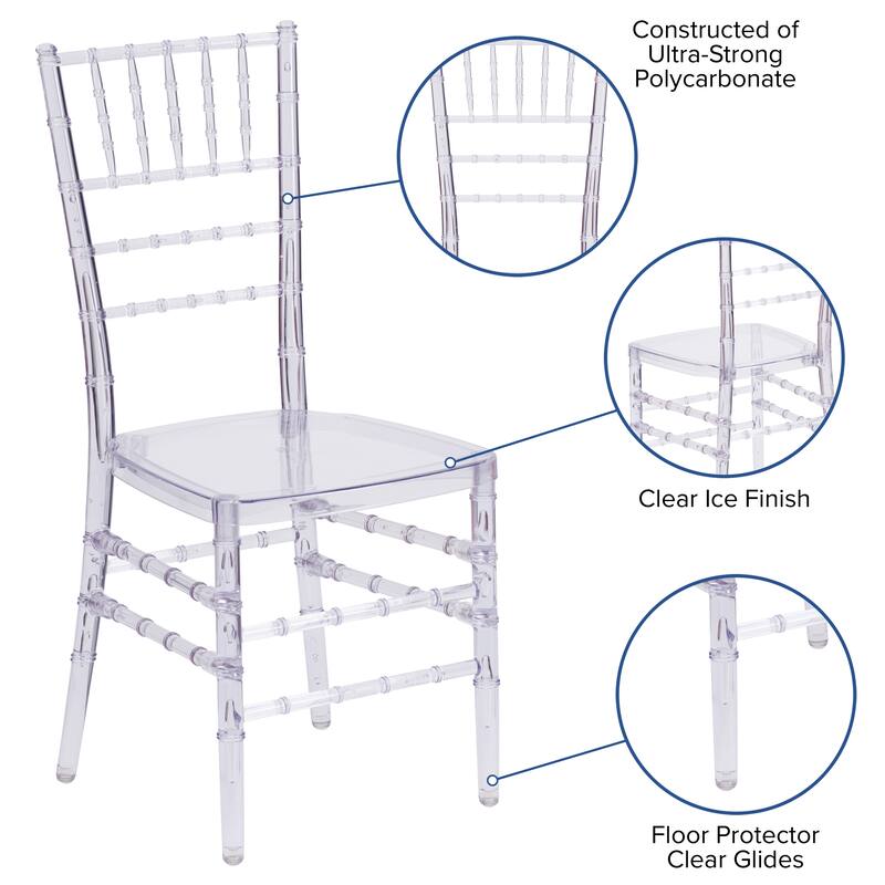 Crystal Ice Stacking Chiavari Chair